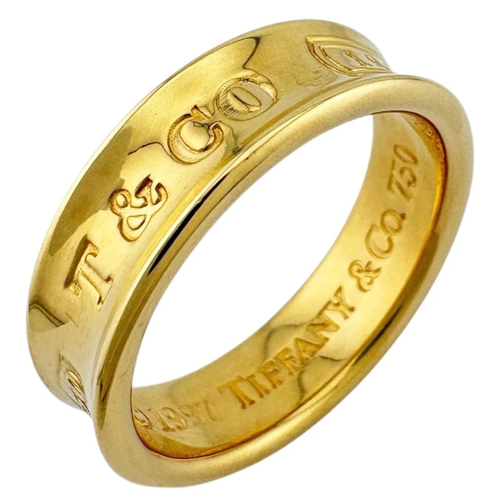 TIFFANY&CO. RING K18 YELLOW GOLD: TIFFANY&Co. Ring K18 yellow gold Brand: Tiffany&co. Type: Ring Material: K18 yellow gold Color: gold Size: US 7 1/4 Accessories: None Accessories Notice: When purchasing pre-owned goods,