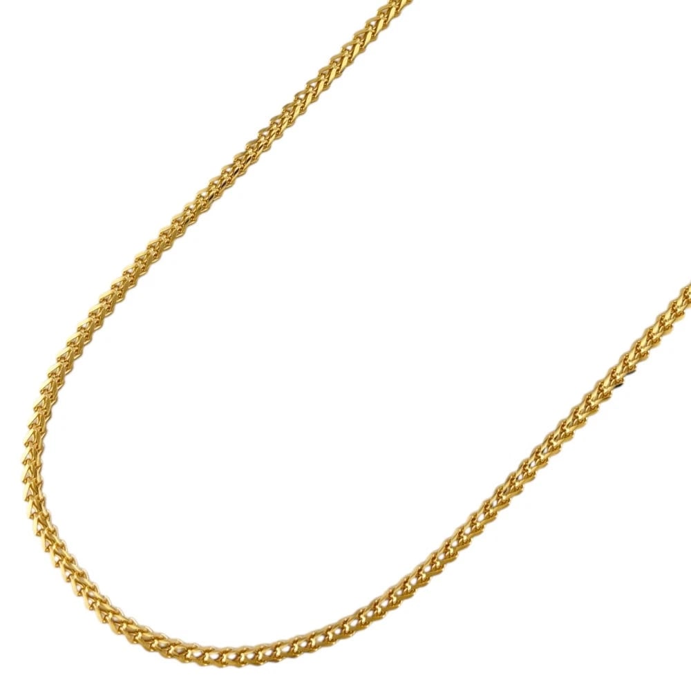NEW NECKLACE K18 YELLOW GOLD HEART (1 of 5)