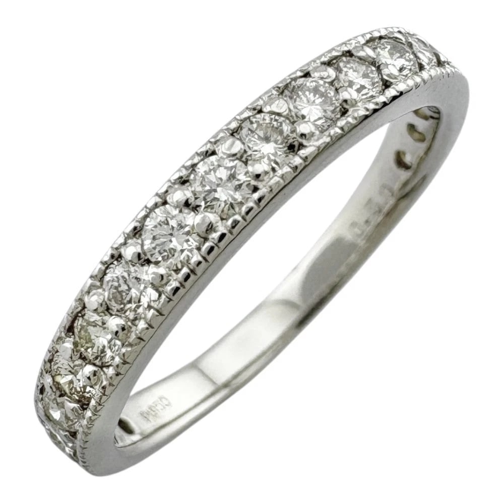 RING PT950PLATINUM DIAMOND: Ring Pt950Platinum diamond Brand: Unbranded Type: Ring Material: Pt950Platinum Main Stone/Creation natural Color: Silver Size: US 5 3/4 Accessories: None Accessories Notice: When purchasin