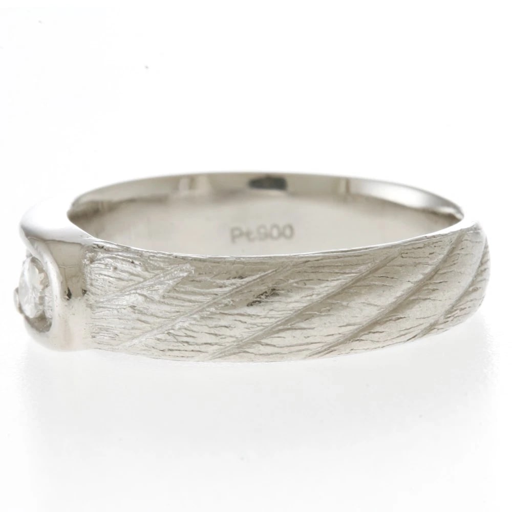 RING PT900PLATINUM DIAMOND - 4