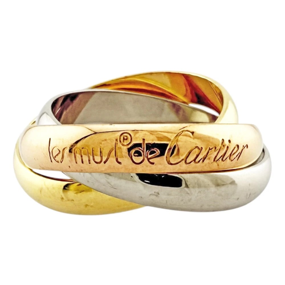 CARTIER RING K18 YELLOW GOLD K18 WHITE GOLD (1 of 4)