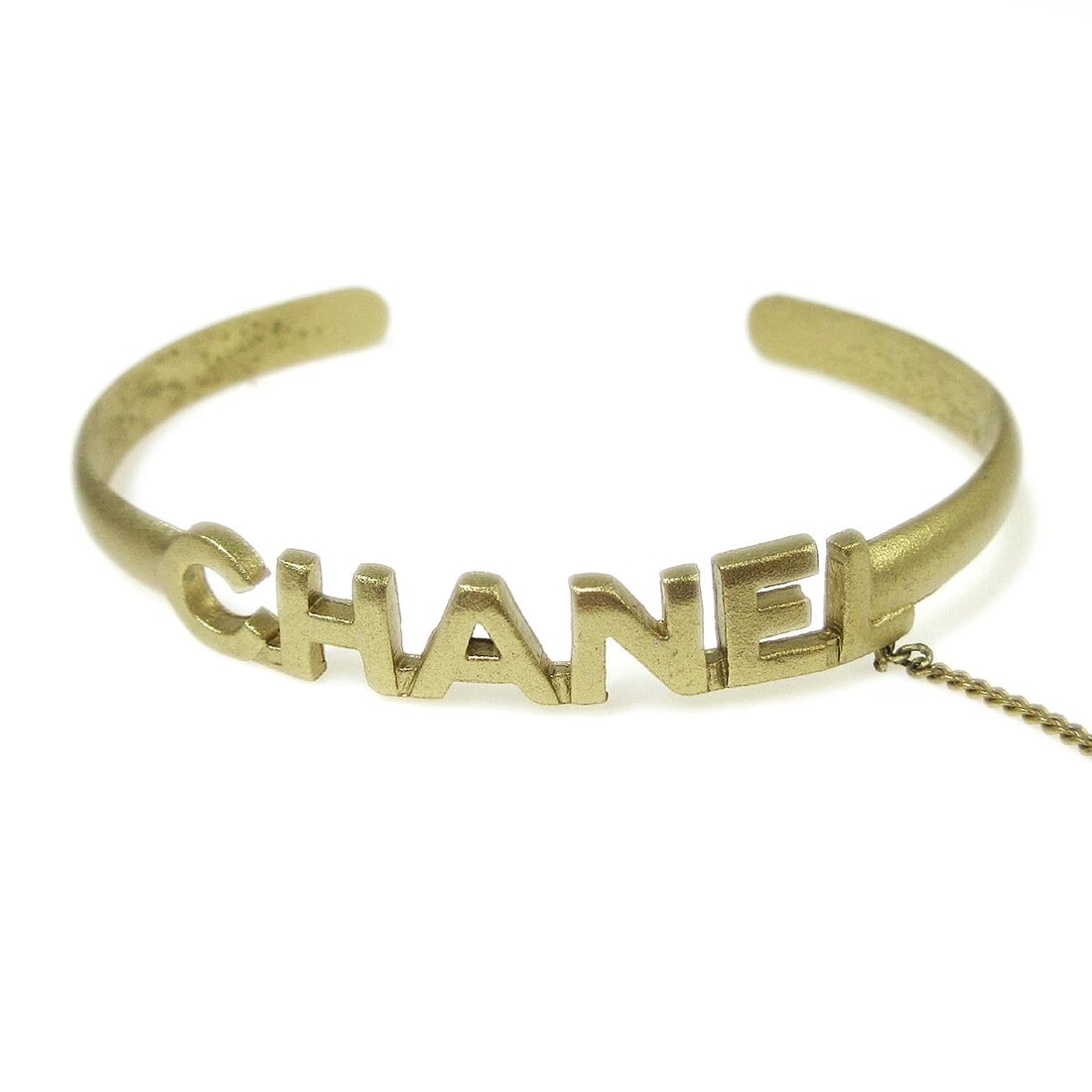 CHANEL RHINESTONE BANGLE CHAIN RING - 2