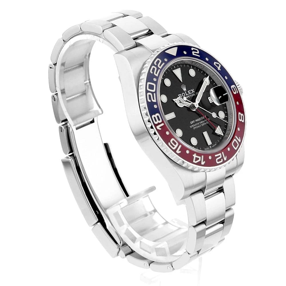 ROLEX GMT MASTER BLACK ROW OYSTER BRACELET SEC WATCH - 3
