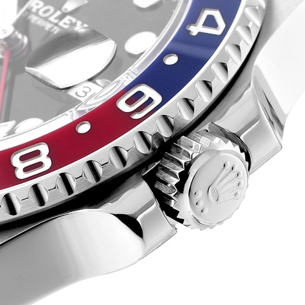 ROLEX GMT MASTER BLACK ROW OYSTER BRACELET SEC WATCH - 7