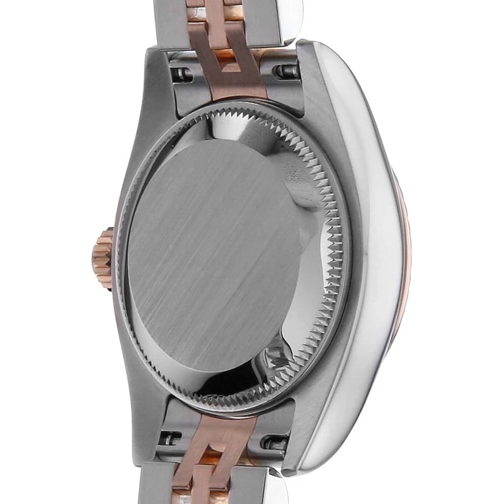 ROLEX DATEJUST DIAMOND PINK CARVING WATCH - 4