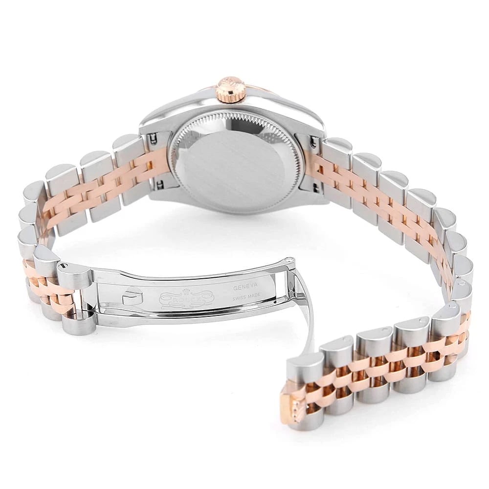 ROLEX DATEJUST DIAMOND PINK CARVING WATCH - 5