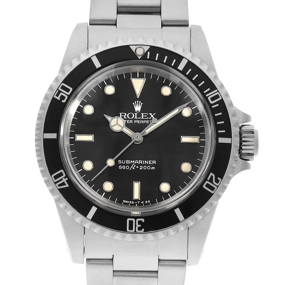 ROLEX SUBMARINER BLACK ALL TRITIUM ANTIQUE WATCH: ROLEX SUBMARINER black All tritium antique Watch Brand: ROLEX Type: Wrist watch Material: Band Material Stainless Steel, Case Material Stainless Steel Color: Dial Color Black Size: Band Size