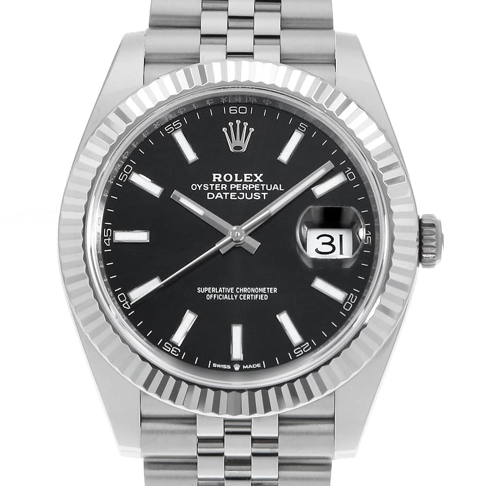 ROLEX DATEJUST BLACK ROWS JUBILEE BRACELET SECOND WATCH: ROLEX Datejust black Rows Jubilee Bracelet second Watch Brand: ROLEX Type: Wrist watch Material: Band Material Stainless Steel, Case Material Stainless Steel/White gold Color: Dial Color Black Siz