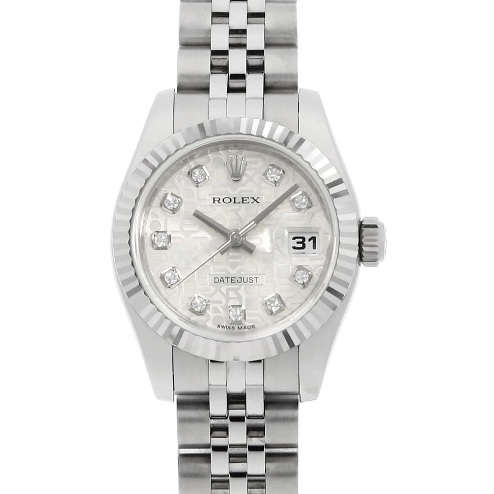 ROLEX DATEJUST DIAMOND SILVER CARVING SEC WATCH: ROLEX Datejust Diamond Silver Carving sec Watch Brand: ROLEX Type: Wrist watch Material: Band Material Stainless Steel, Case Material Stainless Steel/White gold Color: Dial Color Silver Size: