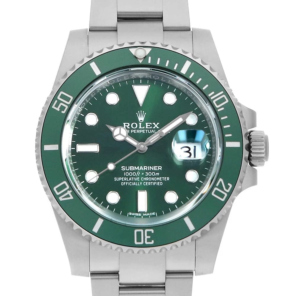 ROLEX SUBMARINER DATE GREEN WATCH (1 of 7)