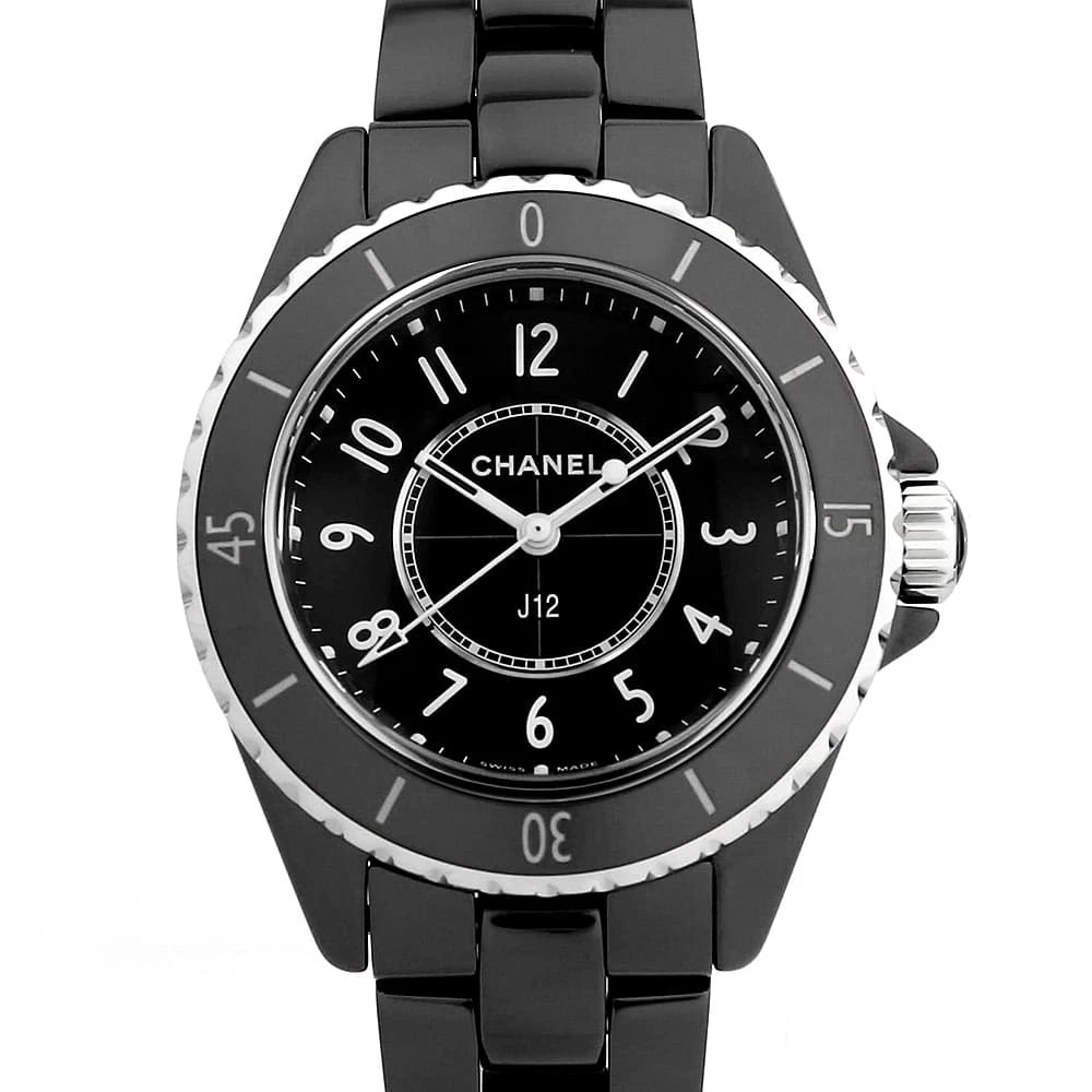 CHANEL J12 BLACK CERAMIC WATCH (1 of 7)