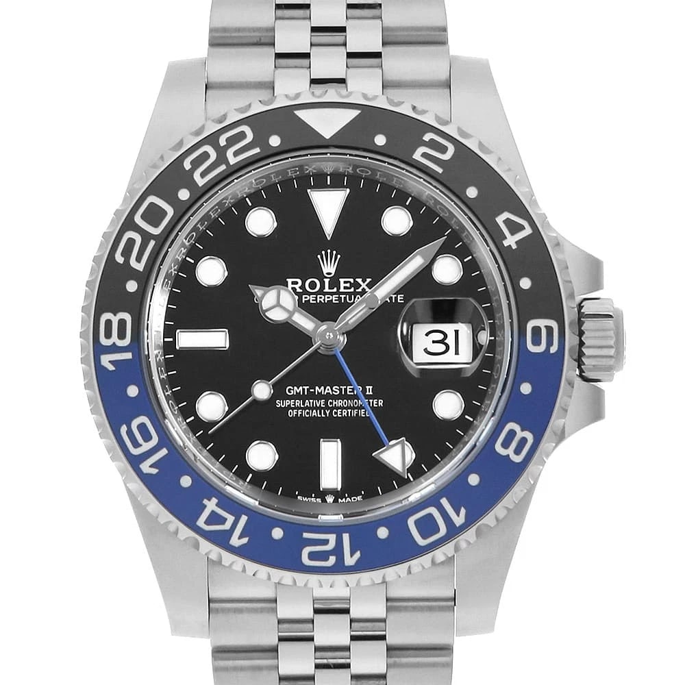 ROLEX GMT MASTER II BLACK 5 ROW JUBILEE BRACELET WATCH (1 of 7)