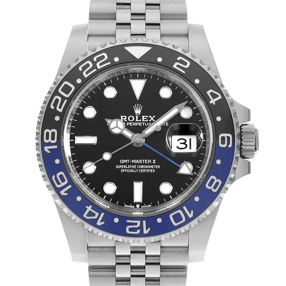 ROLEX GMT MASTER II BLACK 5 ROW JUBILEE BRACELET WATCH (1 of 7)