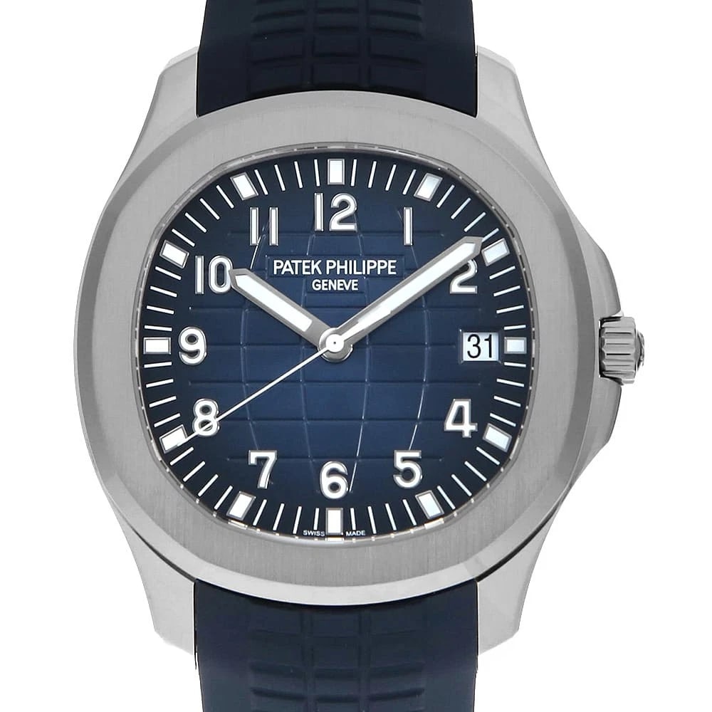 PATEK PHILIPPE AQUANAUT 20TH ANNIVERSARY MODEL WATCH: PATEK PHILIPPE Aquanaut 20th Anniversary Model Watch Brand: PATEK PHILIPPE Type: Wrist watch Material: Band Material rubber, Case Material White Gold Color: Dial Color Blue Size: Band Size
