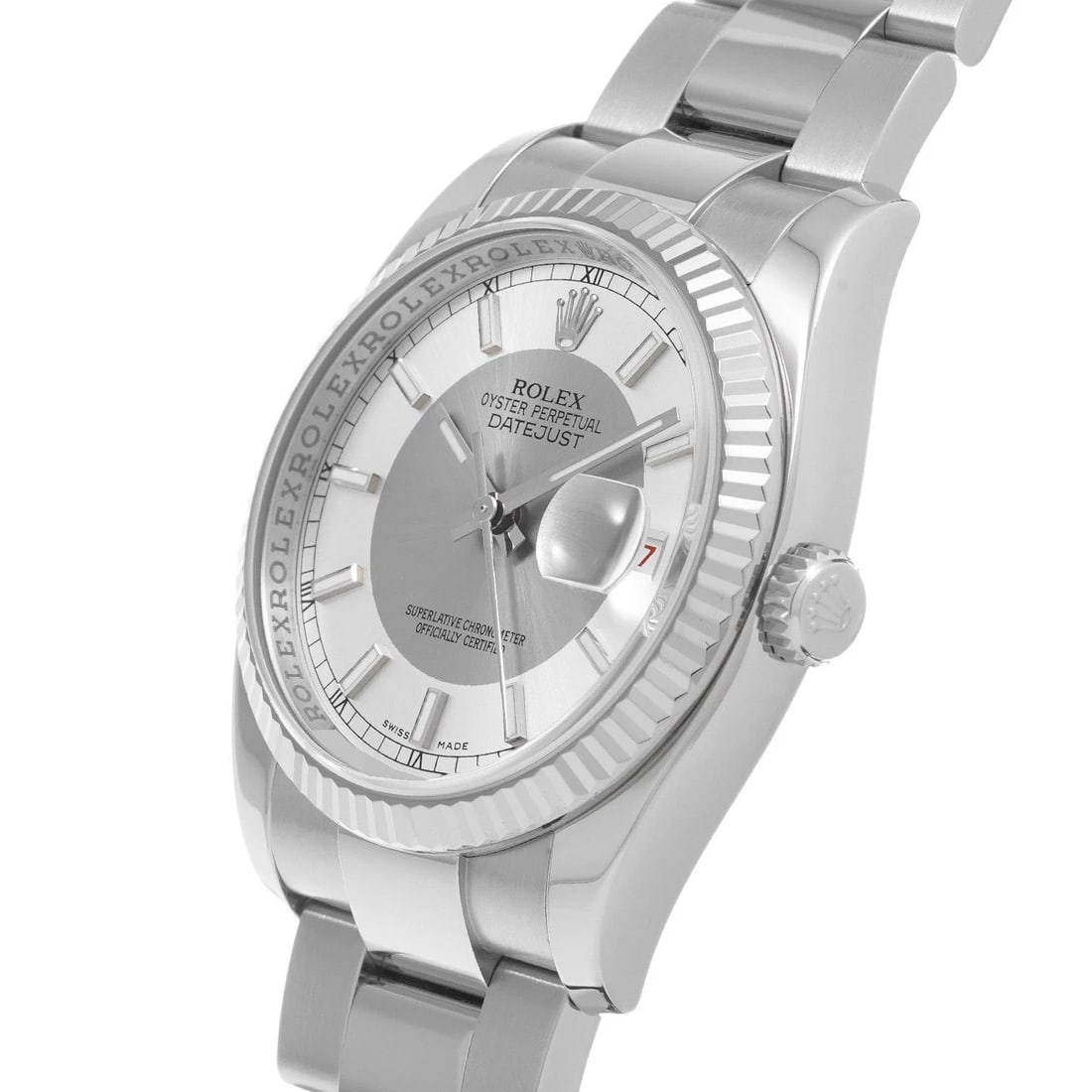 ROLEX DATEJUST SILVER WATCH - 2