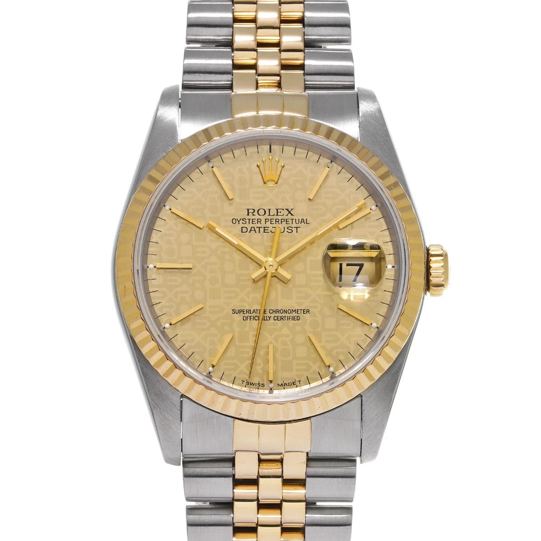 ROLEX DATEJUST CHAMPAGNE COMPUTER WATCH: ROLEX Datejust Champagne computer WATCH Brand: ROLEX Type: Wristwatch Material: Band Material Stainless steel/Yellow Gold, Case Material Stainless steel Color: Dial Color Champagne computer Size: