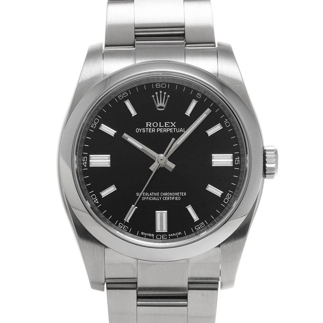 ROLEX OYSTER PERPETUAL BLACK WATCH (1 of 5)