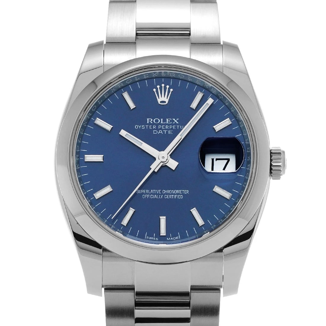 ROLEX OYSTER PERPETUAL BLUE WATCH (1 of 5)
