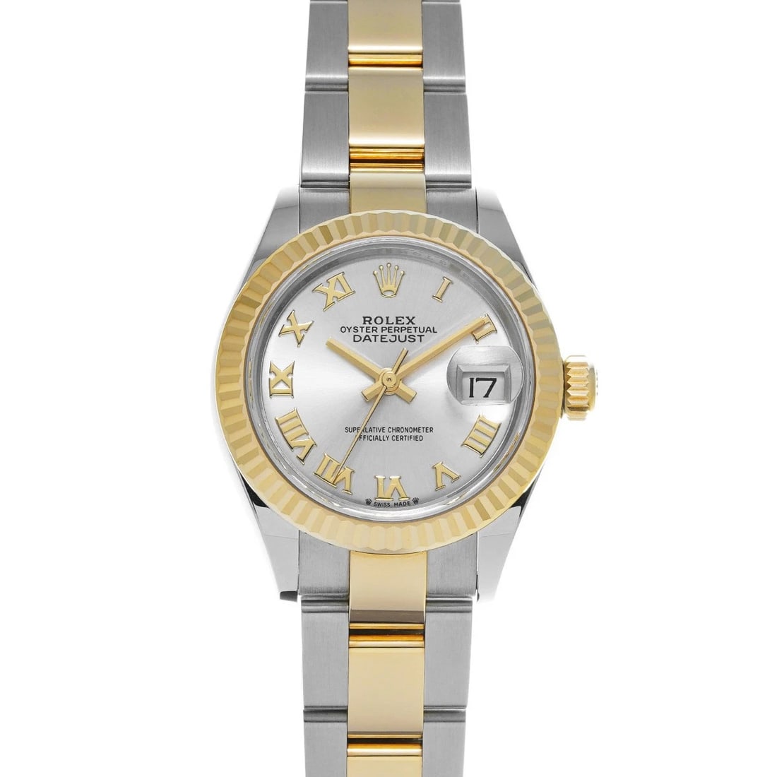 ROLEX DATEJUST SILVER WATCH: ROLEX Datejust Silver WATCH Brand: ROLEX Type: Wristwatch Material: Band Material Stainless steel/Yellow Gold, Case Material Stainless steel Color: Dial Color Silver Size: Case H/about 28mm