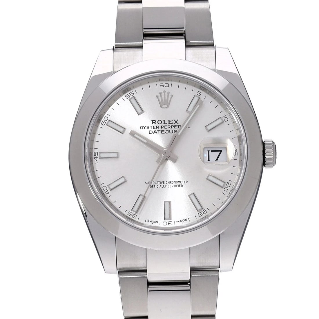 ROLEX DATEJUST SILVER WATCH: ROLEX Datejust Silver WATCH Brand: ROLEX Type: Wristwatch Material: Band Material Stainless steel, Case Material Stainless steel Color: Dial Color Silver Size: Case H/about 41mm W/about 41mm D/abo