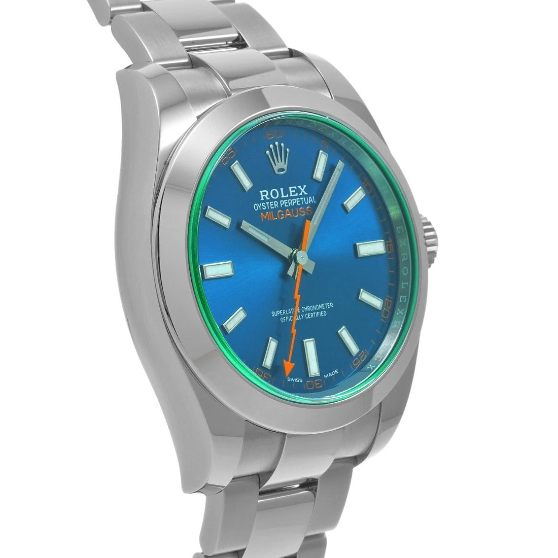 ROLEX MILGAUSS BLUE WATCH - 3