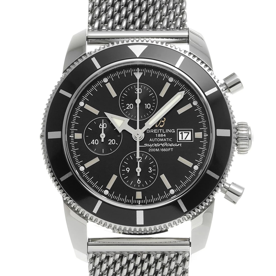 BREITLING SUPEROCEAN HERITAGE CHRONOGRAPH BLACK WATCH (1 of 4)