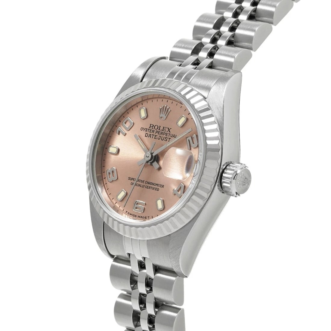 ROLEX DATEJUST PINK WATCH - 2