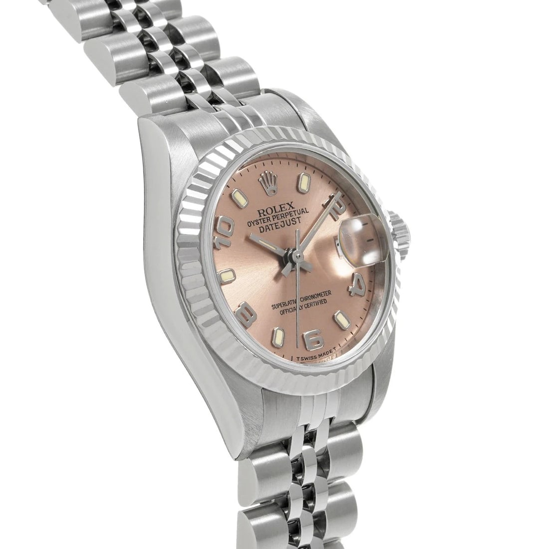 ROLEX DATEJUST PINK WATCH - 3