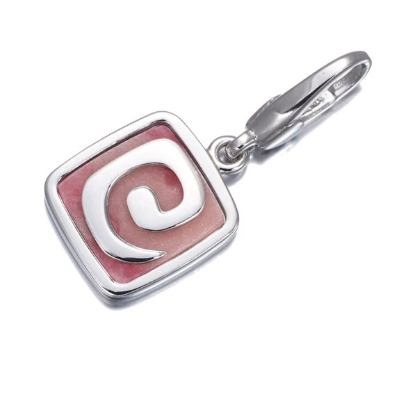 BVLGARI PENDANT RHODOCHROSITE CHARM: BVLGARI Pendant Rhodochrosite Charm Brand: BVLGARI Type: Pendant Material: 18K / 750 / White Gold Main Stone/Creation Natural Color: None Size: Design size: 13.3 x 12.5mm Total length of the penda