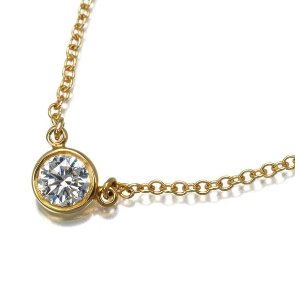 TIFFANY&CO. NECKLACE DIAMOND: Tiffany&Co. Necklace Diamond Brand: Tiffany & Co. Type: Necklace Material: 18K / 750 / Yellow Gold Main Stone/Creation Natural Color: None Size: Necklace length: 45cm Pendant size: Diameter 4.8mm