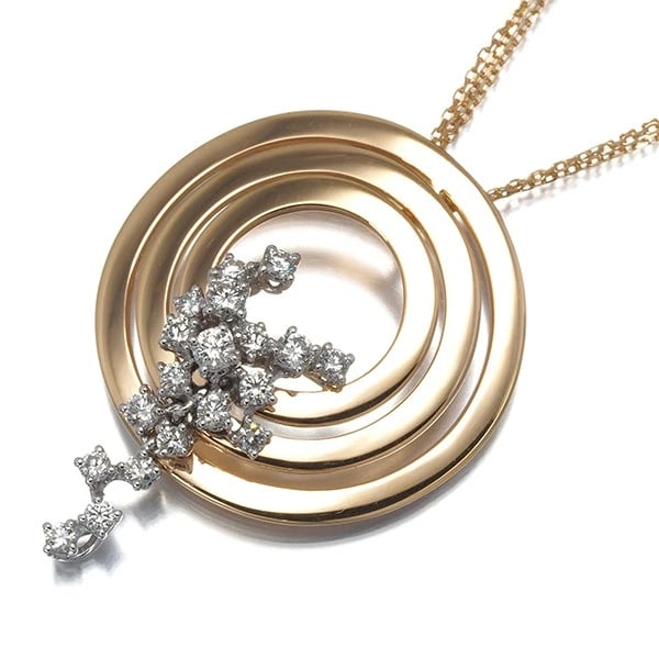 DAMIANI NECKLACE DIAMOND SOPHIA LOREN 18K 750 ROSE GOLD/WG: DAMIANI Necklace Diamond Sophia Loren 18K 750 Rose Gold/WG Brand: DAMIANI Type: Necklace Material: 18K / 750 / Rose Gold 18K / 750 / White Gold Main Stone/Creation Natural Color: None Size: Neckla