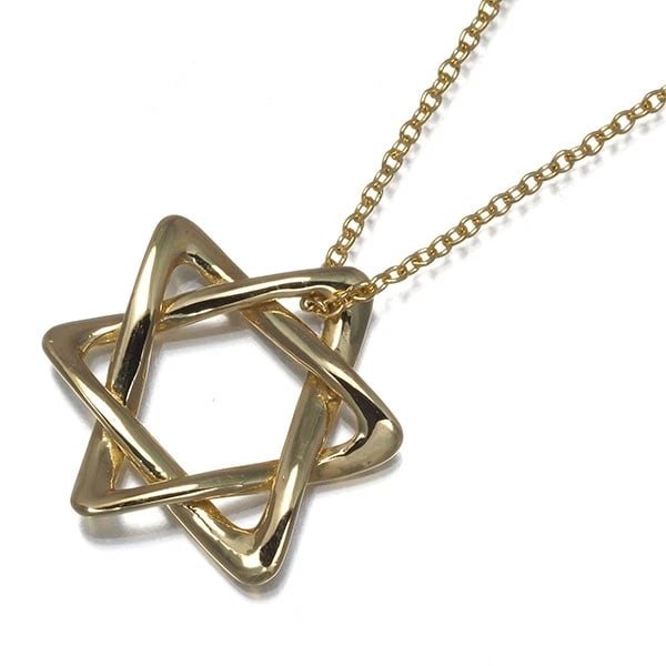 TIFFANY&CO. NECKLACE STAR OF DAVID 18K 750 YELLOW GOLD: Tiffany&Co. Necklace Star of David 18K 750 Yellow Gold Brand: Tiffany & Co. Type: Necklace Material: 18K / 750 / Yellow Gold Color: None Size: Necklace length: 40cm Pendant size: 17.8 x 16.2mm Ac