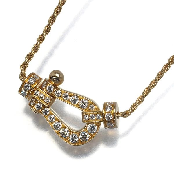 FRED NECKLACE DIAMOND FORCE MEDIUM 18K 750 YELLOW GOLD (1 of 3)