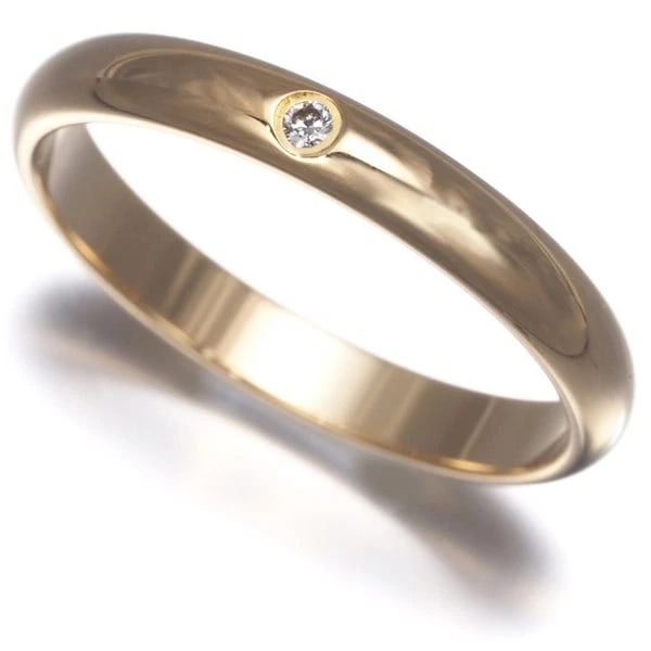 CARTIER RING DIAMOND 1895 WEDDING BAND (1 of 2)