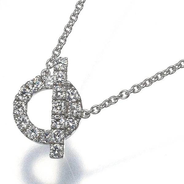 HERMES NECKLACE DIAMOND FINESSE 18K 750 WHITE GOLD (1 of 2)