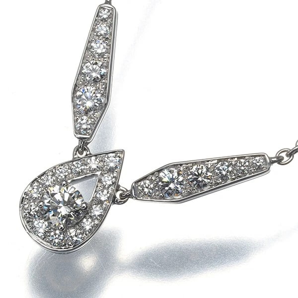 CHAUMET NECKLACE DIAMOND JOSEPHINE 18K 750 WHITE GOLD (1 of 3)