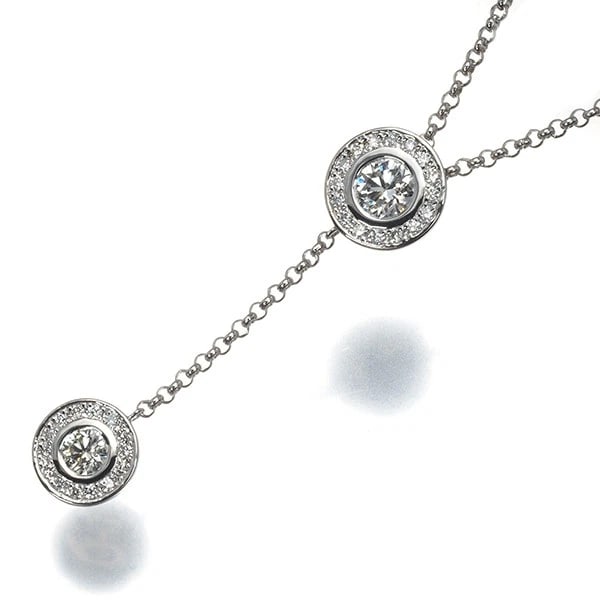 FOREVERMARK NECKLACE DIAMOND: FOREVERMARK Necklace Diamond Brand: FOREVERMARK Type: Necklace Material: 900 / 850 / Platinum Main Stone/Creation Natural Color: None Size: Necklace length: 45cm AdjUS table to short length