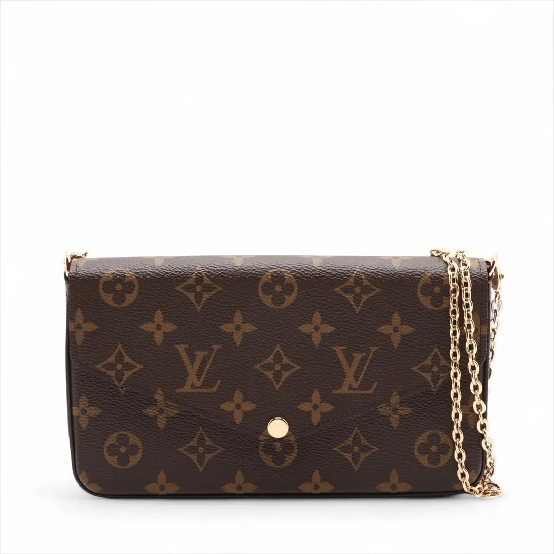 LOUIS VUITTON MONOGRAM POCHETTE FELICIE BROWN (1 of 5)