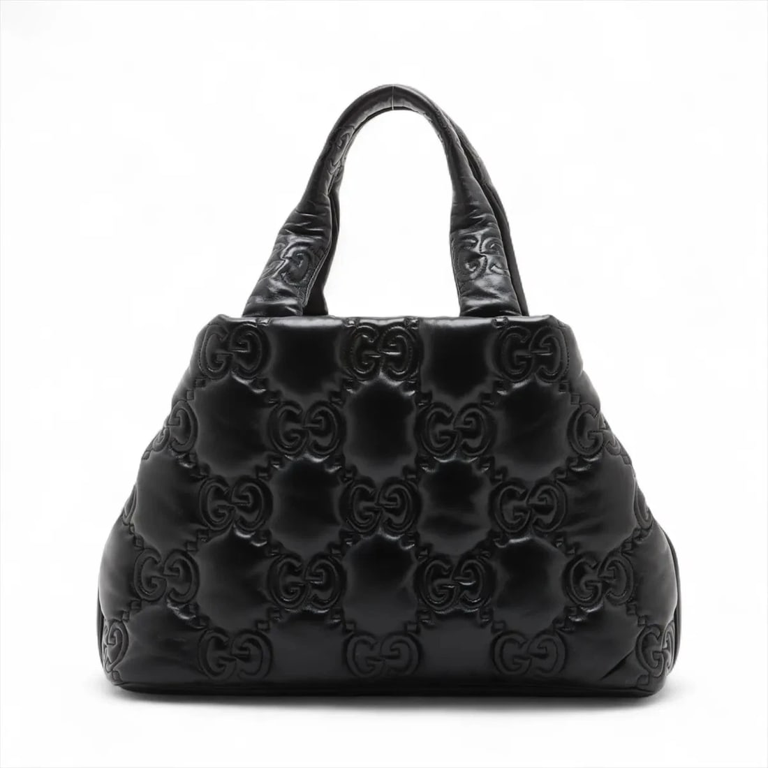 GUCCI GG MATRASSE LEATHER HAND BLACK (1 of 7)