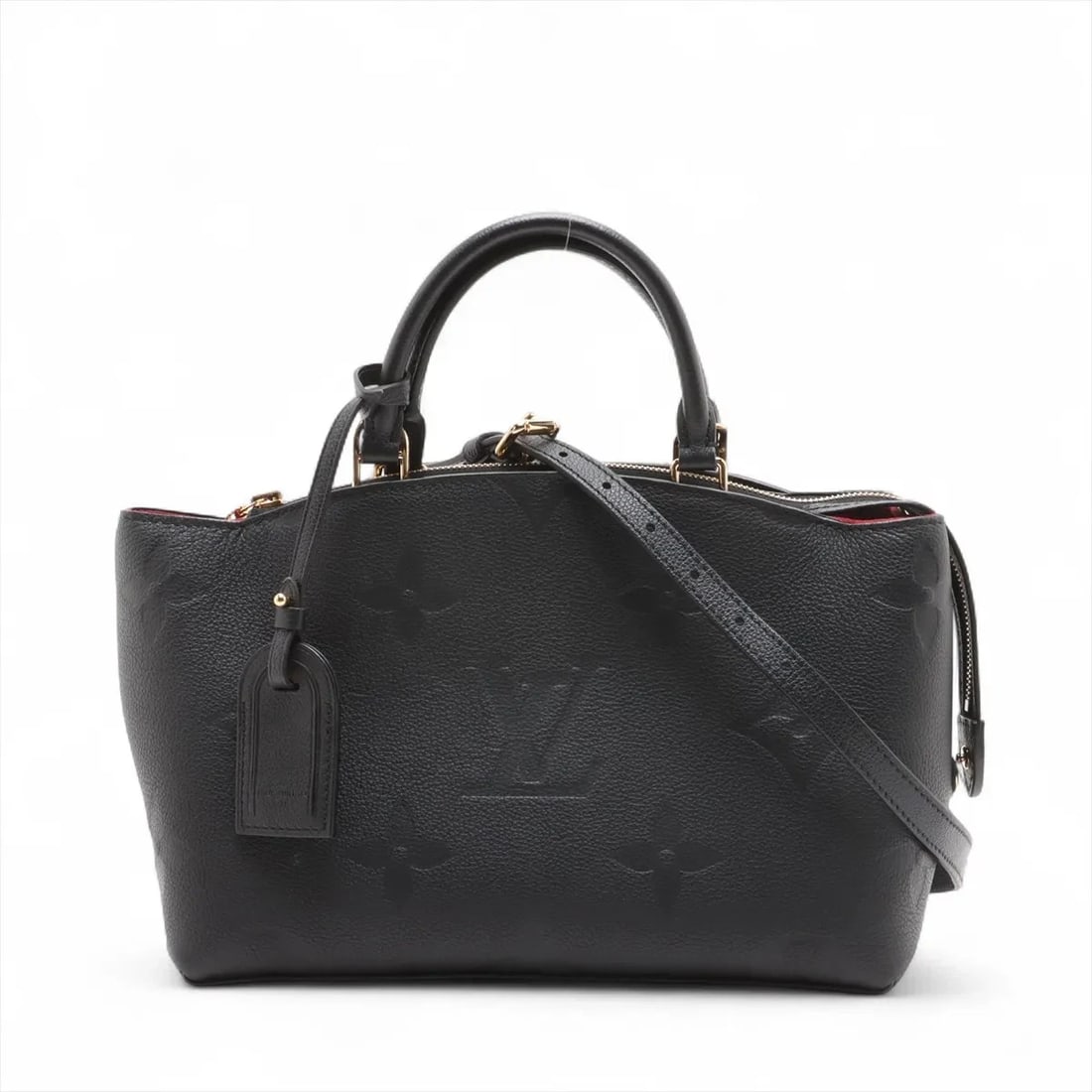 LOUIS VUITTON MONOGRAM EMPREINTE PETIT PALAIS: Louis Vuitton Monogram Empreinte Petit Palais Brand: Louis Vuitton Type: Hand bag Material: None Color: Black Size: Height:7.1inch Length:11.4inch Depth:4.9inch Handle height:3.5inch Shoulder heig