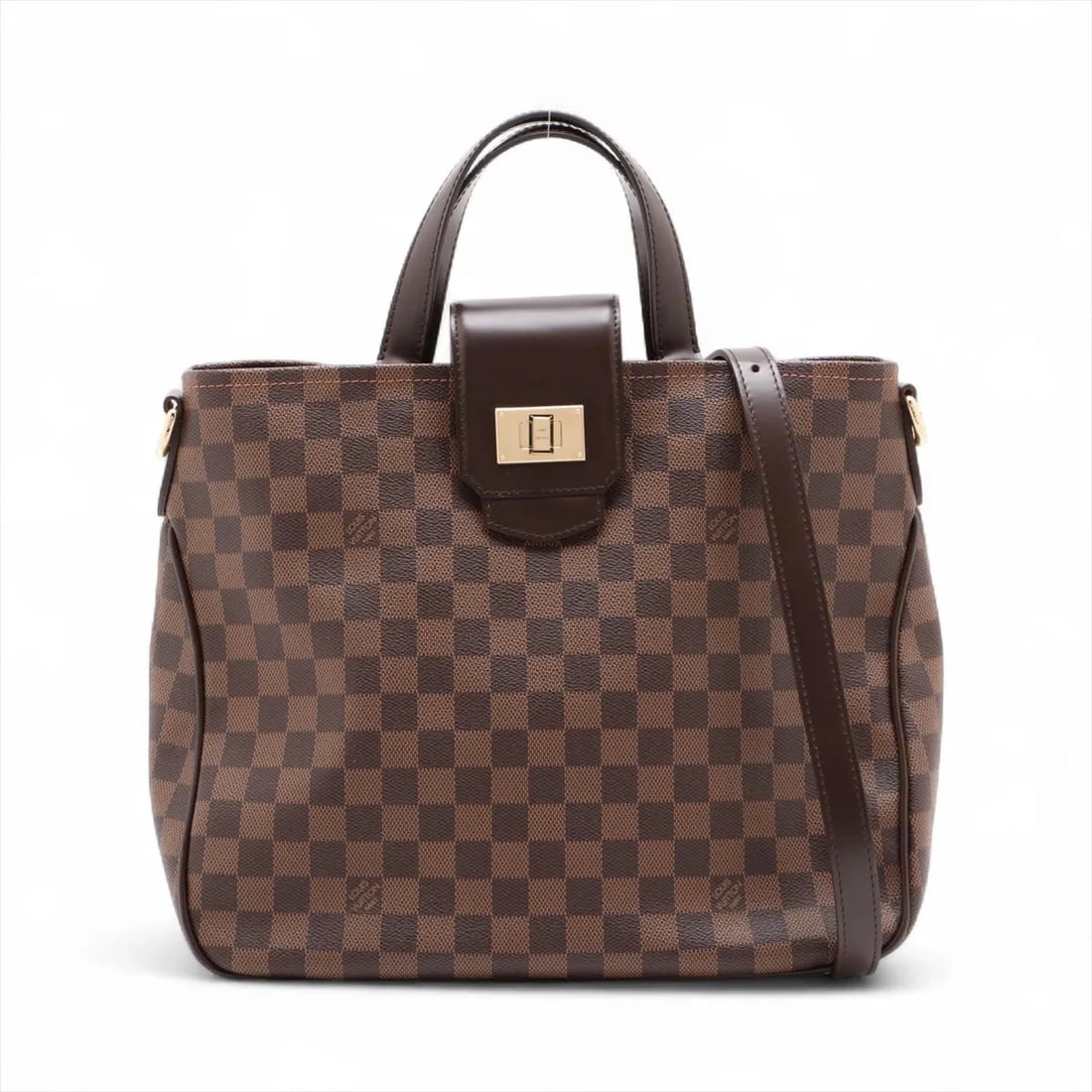 LOUIS VUITTON DAMIER KAVA ROSEBERRY BROWN: Louis Vuitton Damier Kava Roseberry Brown Brand: Louis Vuitton Type: Hand bag Material: None Color: Brown Size: Height:10.8inch Length:12.6inch Depth:5.3inch Handle height:3.5inch Shoulder height: