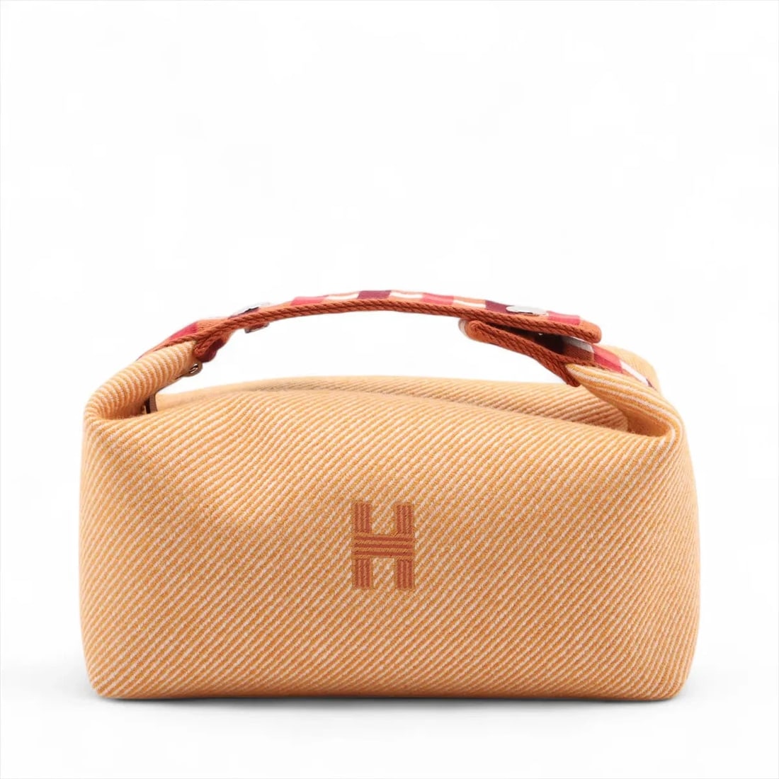 HERMES BRID A BLACK PM WOOL ORANGE SILVER: Hermes Brid A Black PM Wool Orange Silver Brand: Hermes Type: Hand bag Material: Wool Color: Orange Size: Height:4.9inch Length:8.3inch Depth:4.7inch Handle height:2.0inch Accessories: None