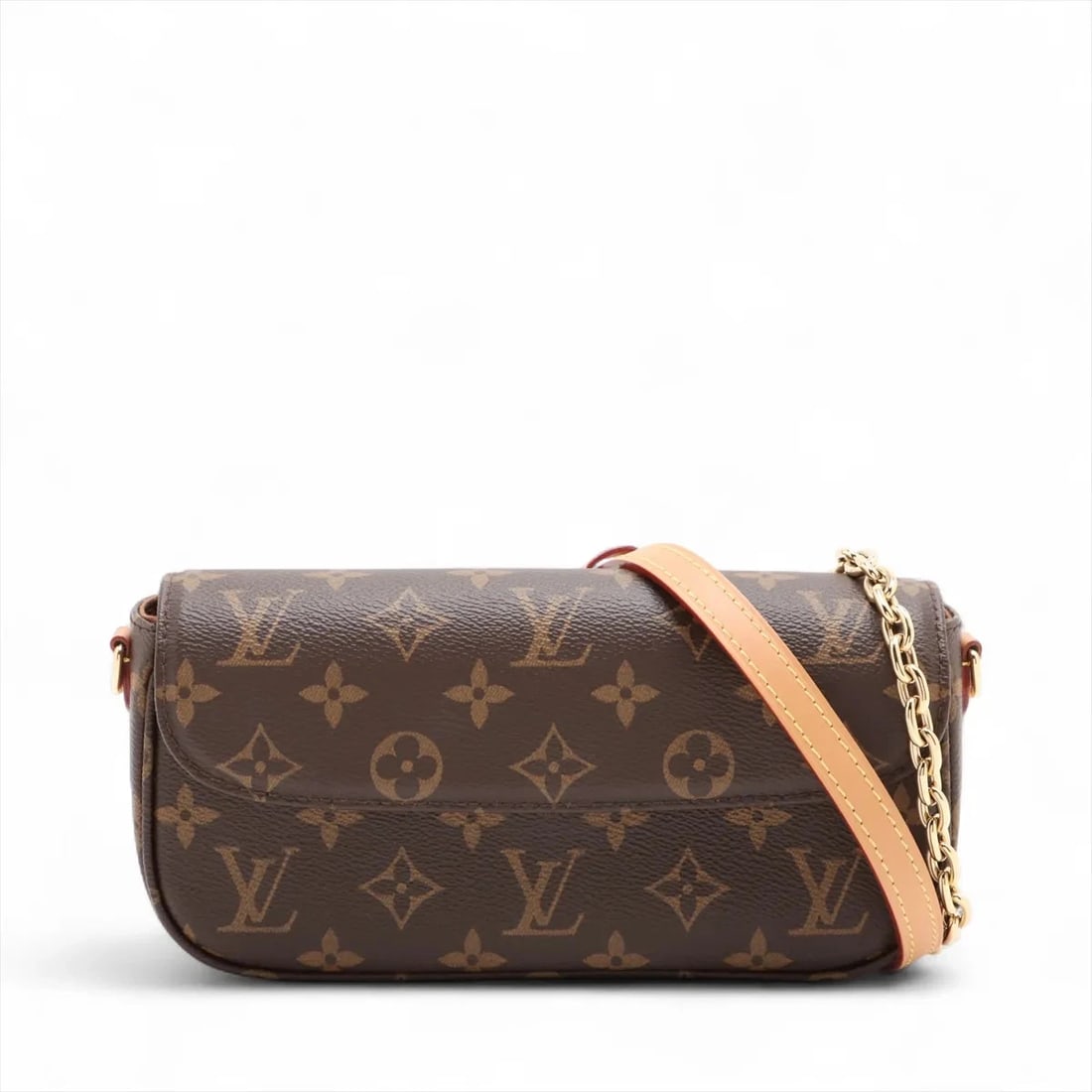 LOUIS VUITTON MONOGRAM WALLET ON CHAIN IVY BROWN: Louis Vuitton Monogram Wallet on Chain Ivy Brown Brand: Louis Vuitton Type: Shoulder bag Material: None Color: Brown Size: Height:4.7inch Length:8.7inch Depth:2.0inch Handle height:7.3inch
