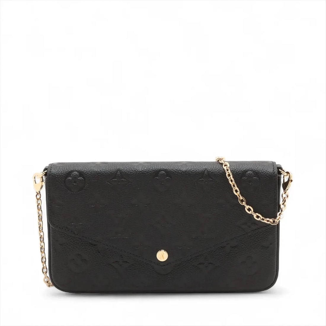 LOUIS VUITTON MONOGRAM EMPREINTE POCHETTE FELICIE: Louis Vuitton Monogram Empreinte Pochette Felicie Brand: Louis Vuitton Type: Shoulder bag Material: None Color: Black Size: Height:4.7inch Length:8.5inch Depth:1.2inch Shoulder height:21.7inch