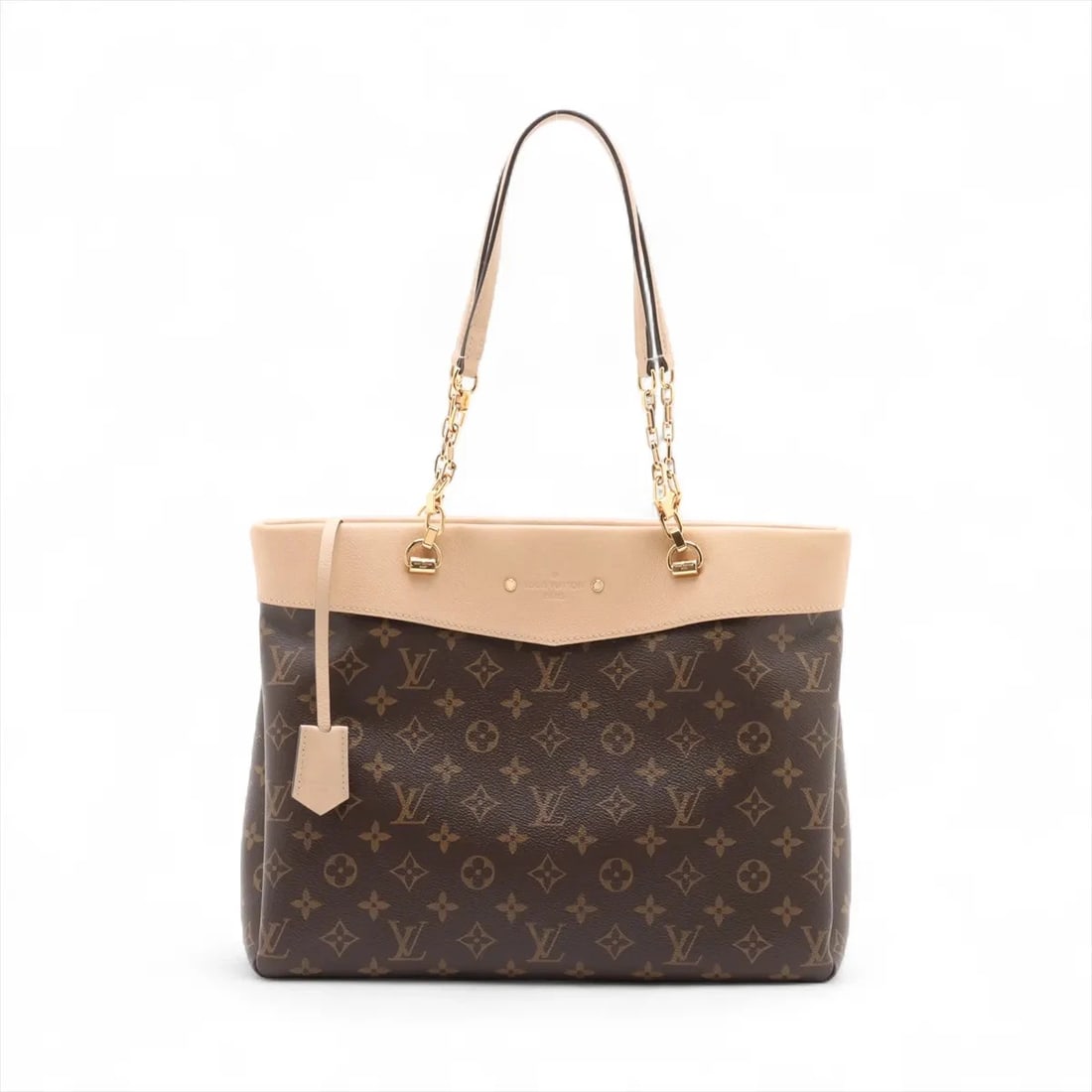 LOUIS VUITTON MONOGRAM PALLAS SHOPPER BROWN: Louis Vuitton Monogram Pallas Shopper Brown Brand: Louis Vuitton Type: Tote bag Material: None Color: Brown Size: Height:10.4inch Length:13.8inch Depth:4.7inch Shoulder height:9.6inch 