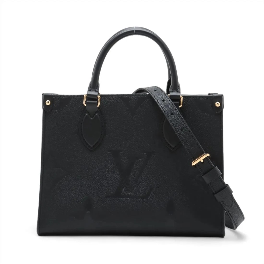 LOUIS VUITTON MONOGRAM EMPREINTE ON THE GO PM BLACK (1 of 10)