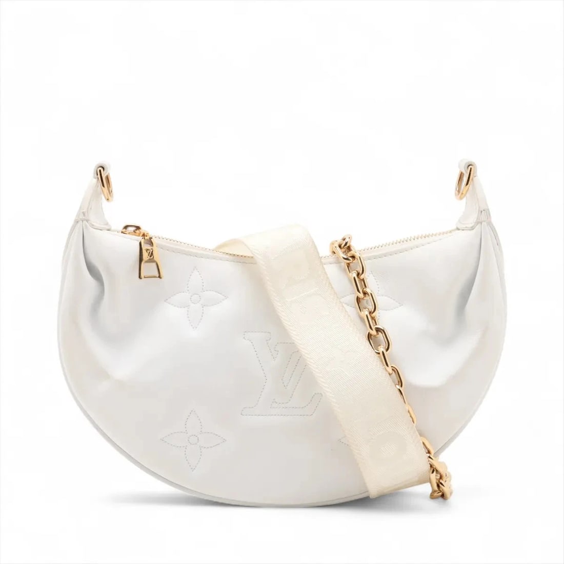 LOUIS VUITTON BUBBLE GRAM OVER THE MOON WHITE: Louis Vuitton Bubble gram Over the Moon White Brand: Louis Vuitton Type: Shoulder bag Material: None Color: White Size: Height:6.5inch Length:10.2inch Depth:2.6inch Handle height:9.6inch Shoulder