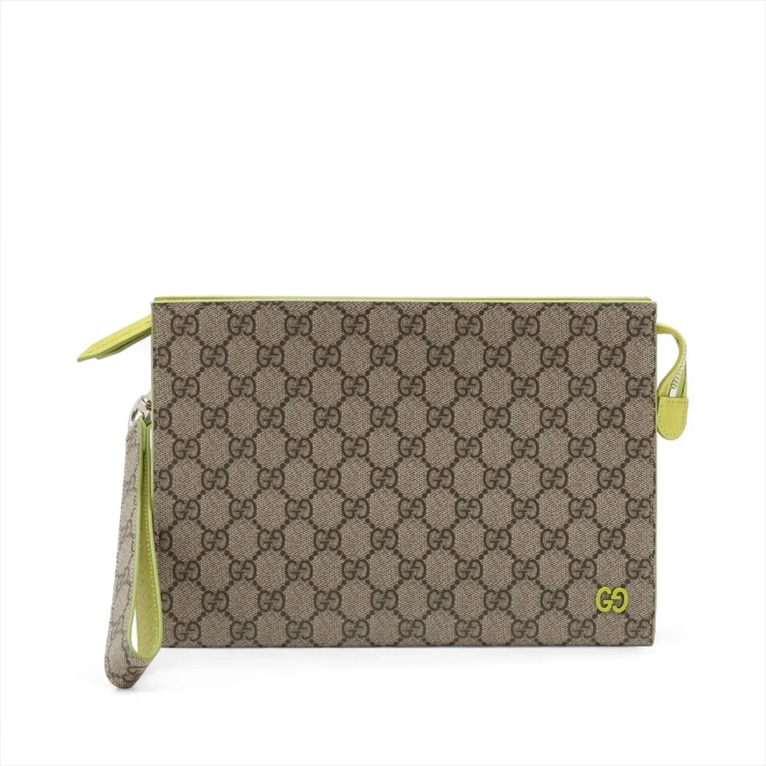 GUCCI GG SUPREME PVCX LEATHER CLUTCH BAG BEIGE (1 of 7)