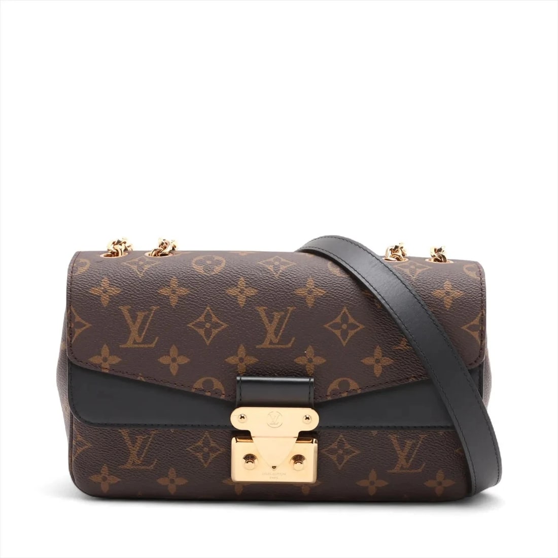 LOUIS VUITTON MONOGRAM MARCEAU BROWN X BLACK: Louis Vuitton Monogram Marceau brown x black Brand: Louis Vuitton Type: Shoulder bag Material: None Color: Brown Size: Height:6.1inch Length:9.8inch Depth:2.6inch Shoulder height:20.7inch Accesso