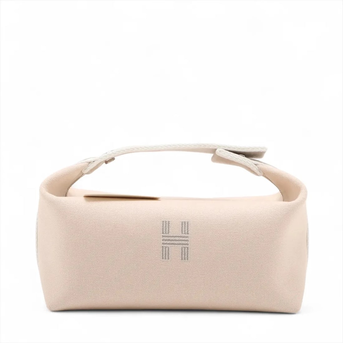 HERMES BRID A BLACK PM CANVAS BEIGE SILVER: Hermes Brid A Black PM canvas Beige Silver Brand: Hermes Type: Hand bag Material: canvas Color: Beige Size: Height:4.7inch Length:8.1inch Depth:4.7inch Handle height:2.2inch Accessories: None